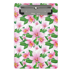 Mini Porte-bloc Aquarelle Orchidées Design 12