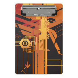 Mini Porte-bloc Arrière - plan tramé technique