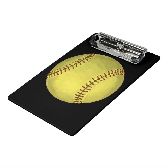 Mini Porte-bloc Art Softball Peint (Angle3)