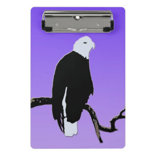 Mini Porte-bloc Bald Eagle at Sunset - Art original de la faune