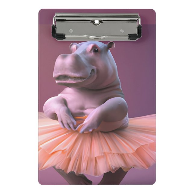 Mini Porte-bloc Ballerina Hippo (Devant)