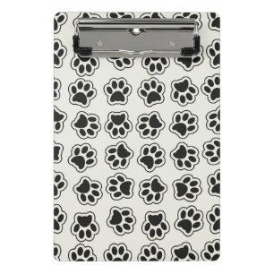 Mini Porte-bloc Balles noires, Paws de chien, Paws de chat, Plan