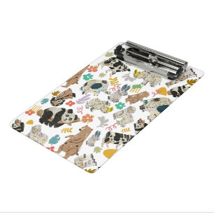 Mini Porte-bloc Beau Whimsical Recyclé Art Animal