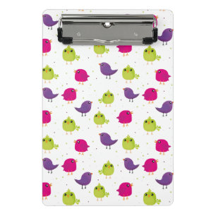 Mini Porte-bloc Beaux oiseaux colorés