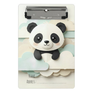 Mini Porte-bloc Bébé Panda plié Origami mignon