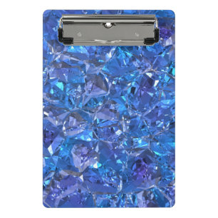 Mini Porte-bloc Bleu cristal et violet