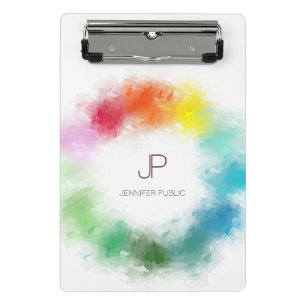 Mini Porte-bloc Bleu vert rose rouge Jaune moderne élégant coloré