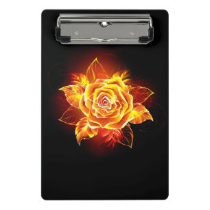 Mini Porte-bloc Blooming Fire Rose