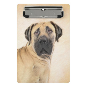 Mini Porte-bloc Boerboel Peinture - Cute Original Chien Art