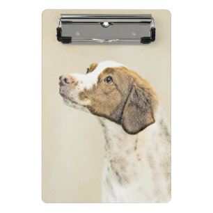 Mini Porte-bloc Brittany Paining - Un joli art original de chien