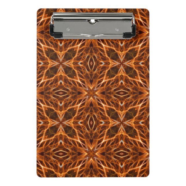 Mini Porte-bloc Brown Kaleidoscope Mandala Motif (Devant)