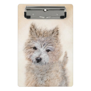 Mini Porte-bloc Cairn Terrier Peinture Chiot - Art Chien original