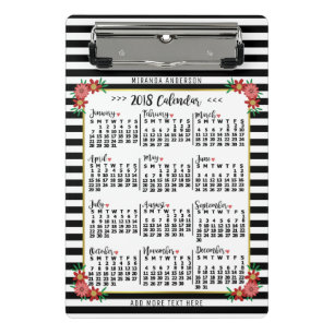 Mini Porte-bloc Calendrier 2018 (Voir la description pour la nouve