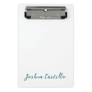 Mini Porte-bloc Calligraphie Simple Plain Professionnel Nom
