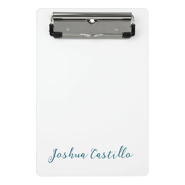 Mini Porte-bloc Calligraphy Simple Plain Professional Name (Devant)