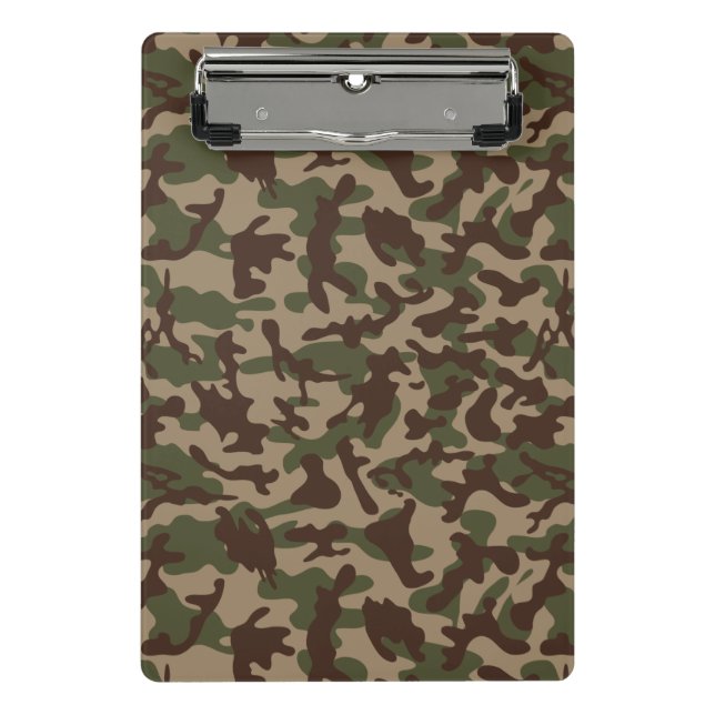 Mini Porte-bloc Camouflage en bois profond (Devant)