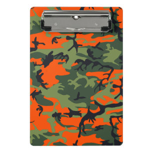 Mini Porte-bloc Camouflage orange et vert, Militaire, Armée