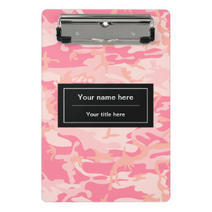Mini Porte-bloc Camouflage Rose, Camouflage, Militaire, Armée