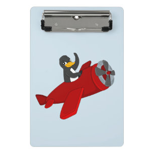 Mini Porte-bloc Caricature de manchot volant mini porte - bloc