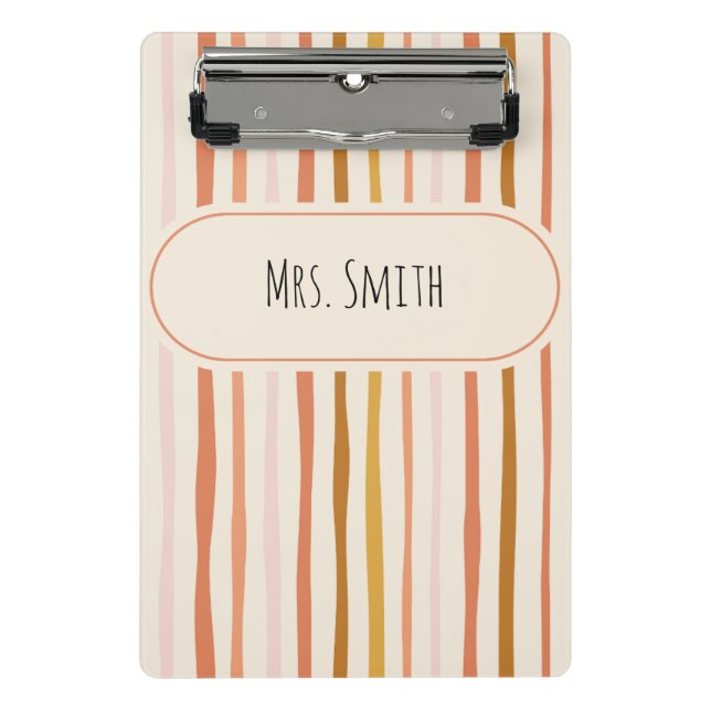 Mini Porte-bloc carnet enseignant, cadeau enseignant personnalisé, (Devant)