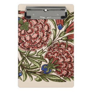 Mini Porte-bloc Carreau de fleur d'œillet Art antique rustique De