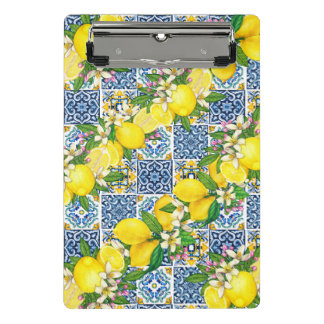 Mini Porte-bloc Carrelage méditerranéen clair Sicilien Citrus Lemo