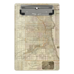 Mini Porte-bloc Carte du guide de Blanchard de Chicago