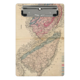 Mini Porte-bloc Carte géologique de New Jersey