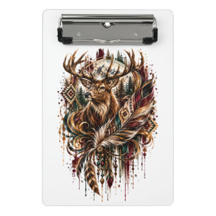Mini Porte-bloc Cerf Bohème, Rêvant de Cerfs