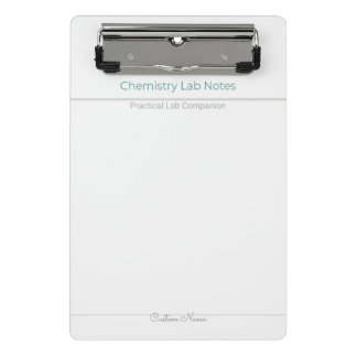Mini Porte-bloc Chemistry Lab Notes – Custom Name