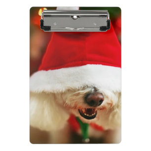 Mini Porte-bloc Chiot de Bichon Frise utilisant le costume de Pèr