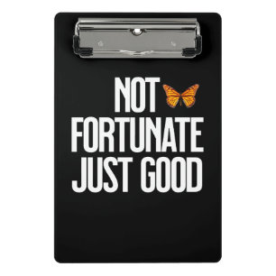 Mini Porte-bloc Citation Papillon Monarch 'Pas De Chance, Simpleme