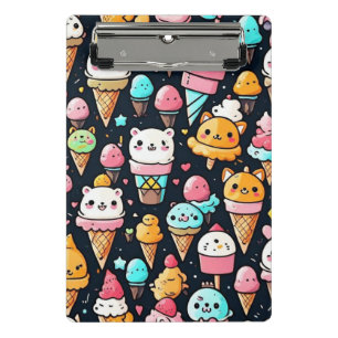 Mini Porte-bloc Cônes glaces colorés mignons