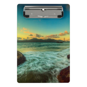 Mini Porte-bloc Coucher du soleil à la plage de Baker