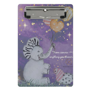 Mini Porte-bloc Couverture "Eleze Elephant & Polka Hen"