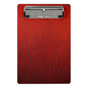Mini Porte-bloc Cuir rouge