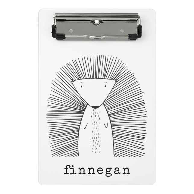 Mini Porte-bloc Cute Porcupine Ligne Simple Dessin Personnalisé (Devant)
