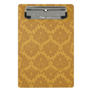 Mini Porte-bloc Damassé d'or de luxe