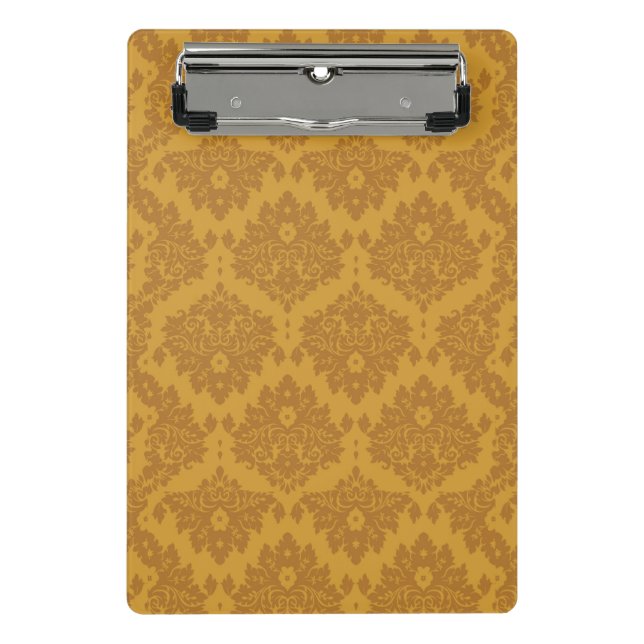 Mini Porte-bloc Damassé d'or de luxe (Devant)