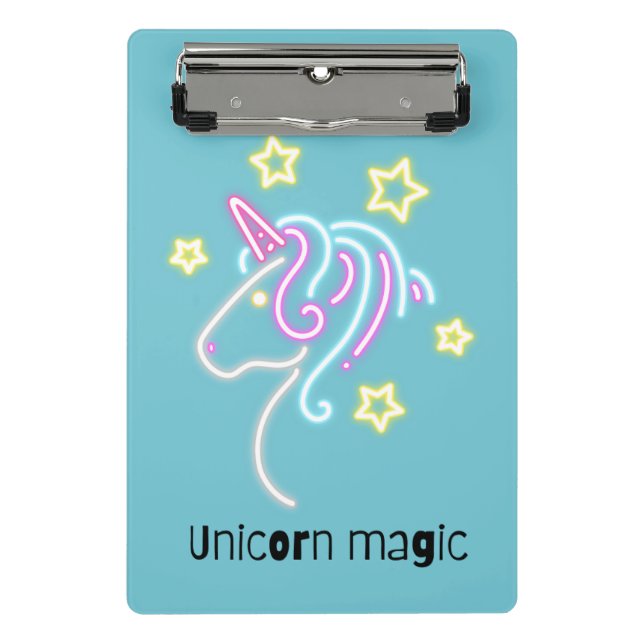 Mini Porte-bloc Design de licorne mignonne (Devant)