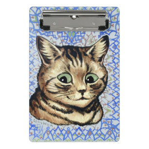 Mini Porte-bloc Dessin de tête de chat par Louis Wain