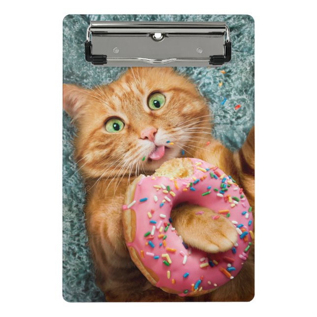 Mini Porte-bloc Donateur mangeant des chats (Devant)