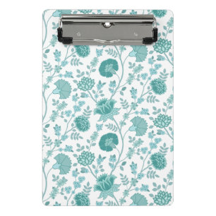Mini Porte-bloc Dos de motifs floraux jacobéens sur blanc