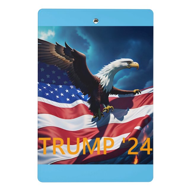Mini Porte-bloc Drapeau américain Aigle TRUMP 2024 (Dos)