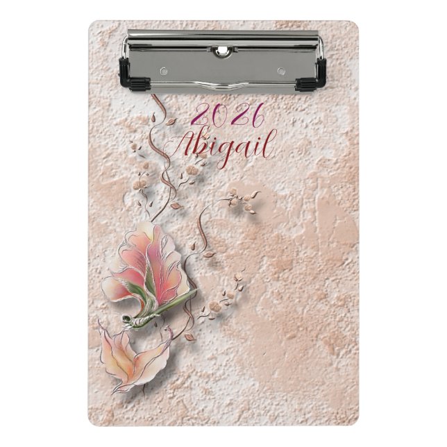 Mini Porte-bloc Elegant Nature Embossed mini clipboard  (Devant)