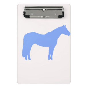 Mini Porte-bloc Entreprise de dressage de chevaux Bleu Simple et M