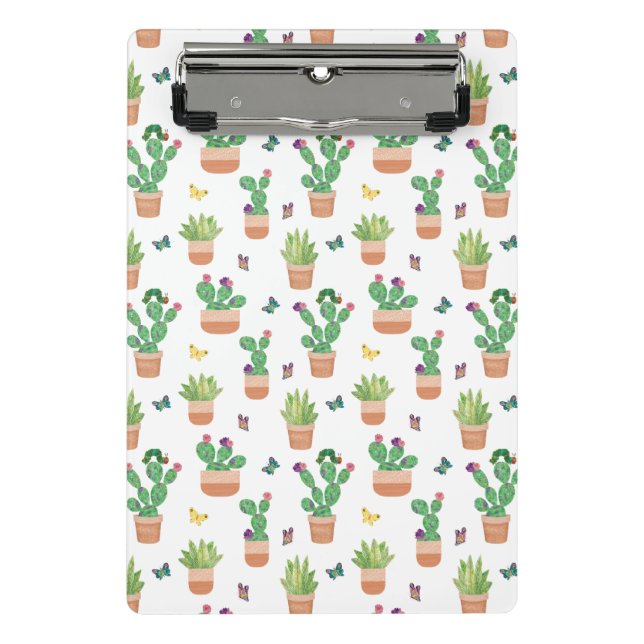Mini Porte-bloc Eric Carle | Caterpillar, Cactus et Papillon Pa (Devant)