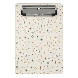 Mini Porte-bloc Étoiles de Noël et motif scintillant