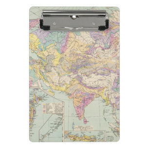 Mini Porte-bloc Europa d'Asien u - carte d'atlas de l'Asie et de
