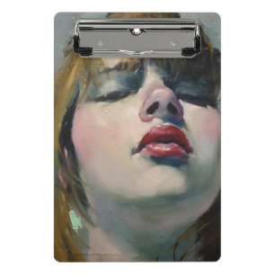 Mini Porte-bloc Fille regardant vers le bas (par Malcolm T. Liepke